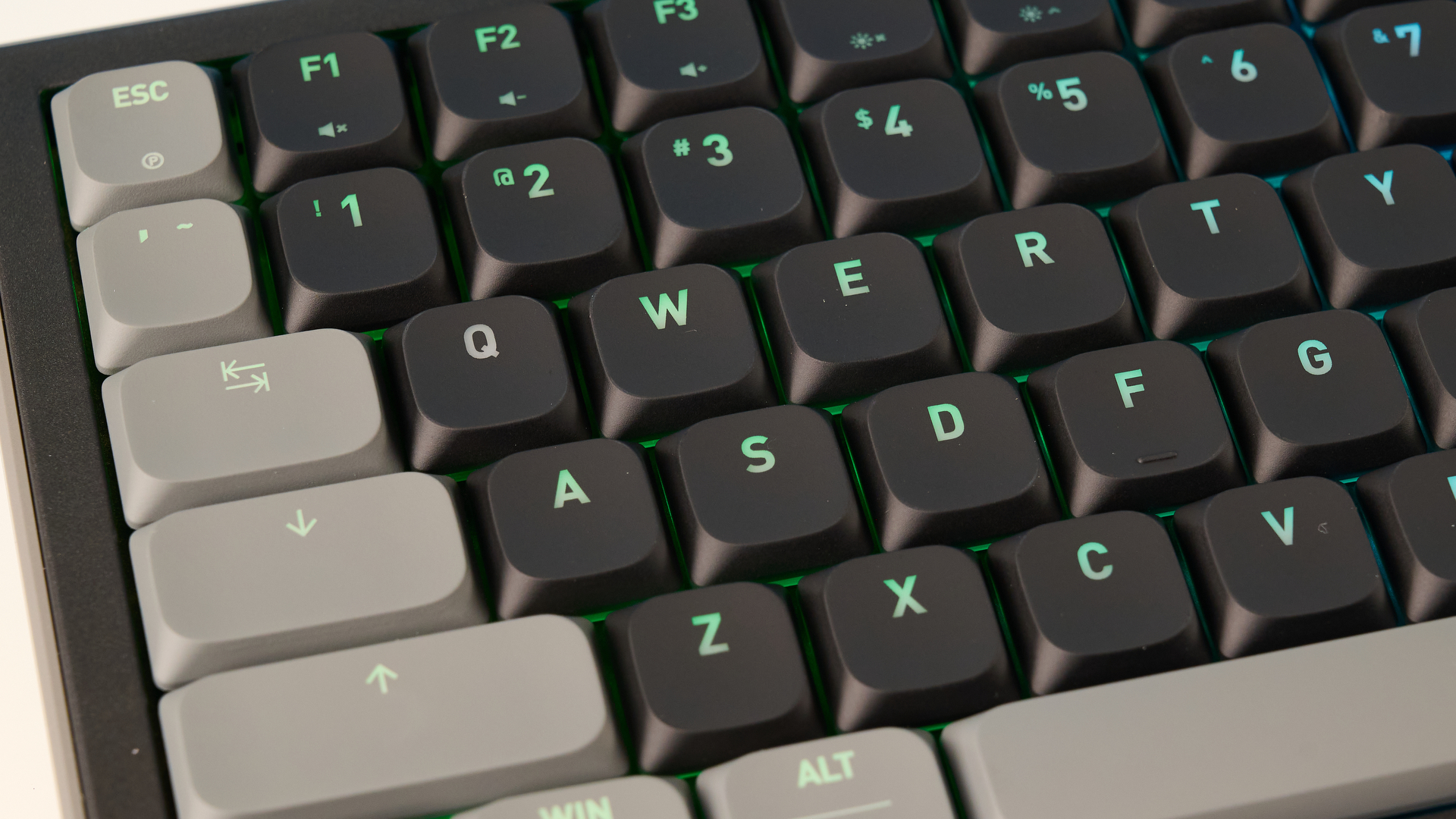 A black Cherry XTRFY K63W Pro Compact mechanical gaming keyboard