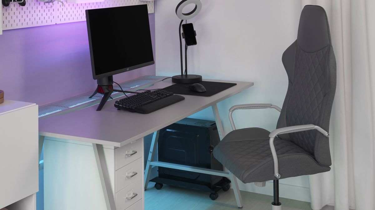 UPPSPEL / MATCHSPEL Gaming desk and chair, black - IKEA
