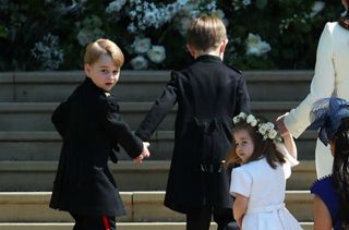 Princess Charlotte Prince George bridesmaid pageboy