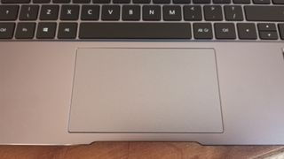The touchpad on the Huawei MateBook 14s