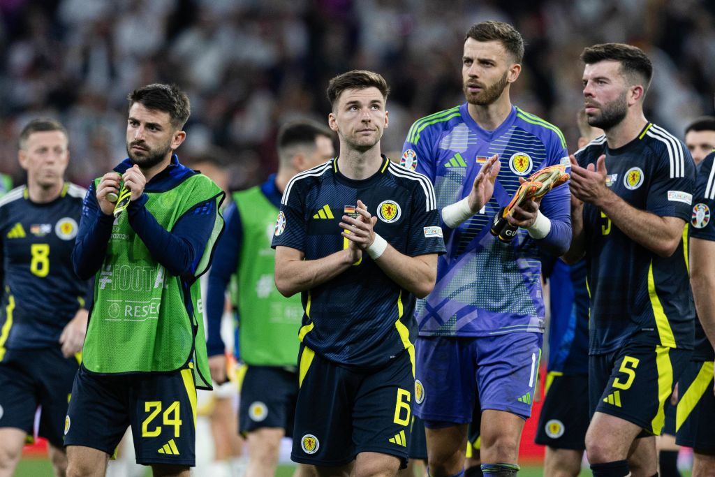 When is Scotland&#039;s next game at Euro 2024 Scotland&#039;s Kieran Tierney at full time during a 2024 UEFA European Football Championship Group A match between Germany and Scotland at the Munich Football Arena, on June 14, 2024, in Munich, Germany. (Photo by Craig Williamson/SNS Group via Getty Images)