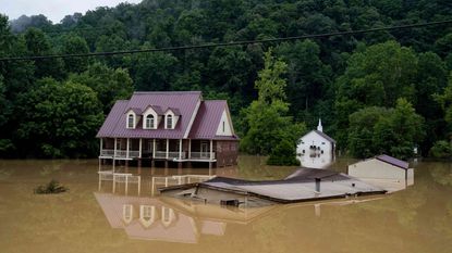 picture of flooded home in Kentucky