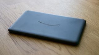 Amazon Fire 7 (2022) face-down on table
