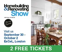 Get FREE tickets worth £36* to the London Homebuilding &amp; Renovating Show, ExCeL, 30 September - 2 October 2022.