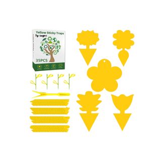Yellow floral shaped plant sticky traps