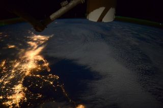 This photo, taken by NASA astronaut Terry Virts from the International Space Station, shows a winter storm battering the U.S. East Coast. Virts posted the picture on Jan. 28, 2015.