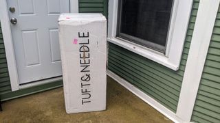 Tuft & Needle mattress arrives at home