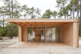 A house in a pine forest