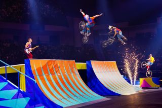 High flying action at Ringling Bros. and Barnum & Bailey Circus.