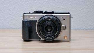 The Lumix GX1 on a worktop