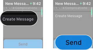 Share A Watch Face On Apple Watch: Tap create message if you want to add a message and then tap send.