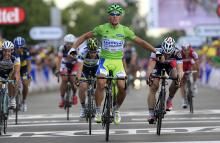 Peter Sagan (Liquigas-Cannondale) wins stage 6 of the Tour de France in Metz