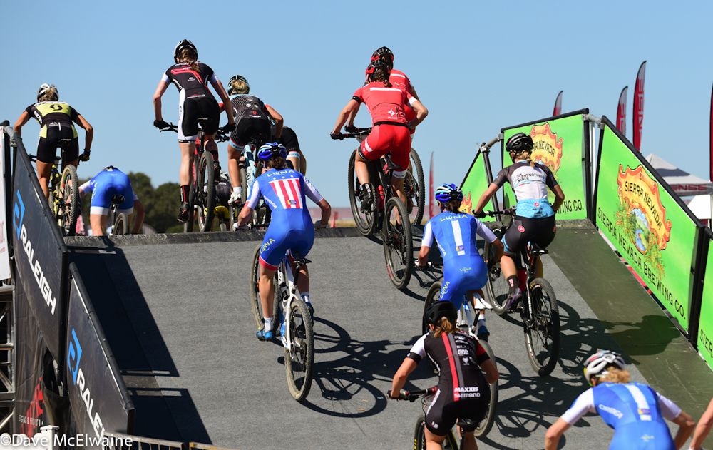 USA Champion Georgia Gould working her way up on the second lap