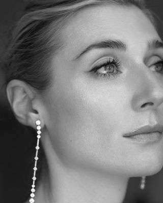 a close up of Elizabeth Debicki