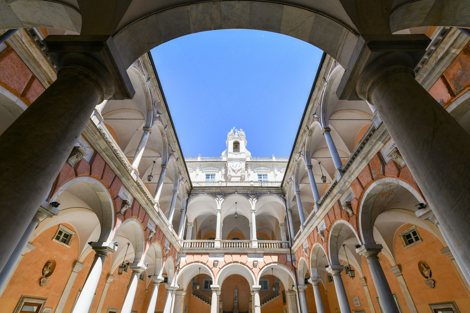 Interior courtyard of the Palazzo Doria Tursi