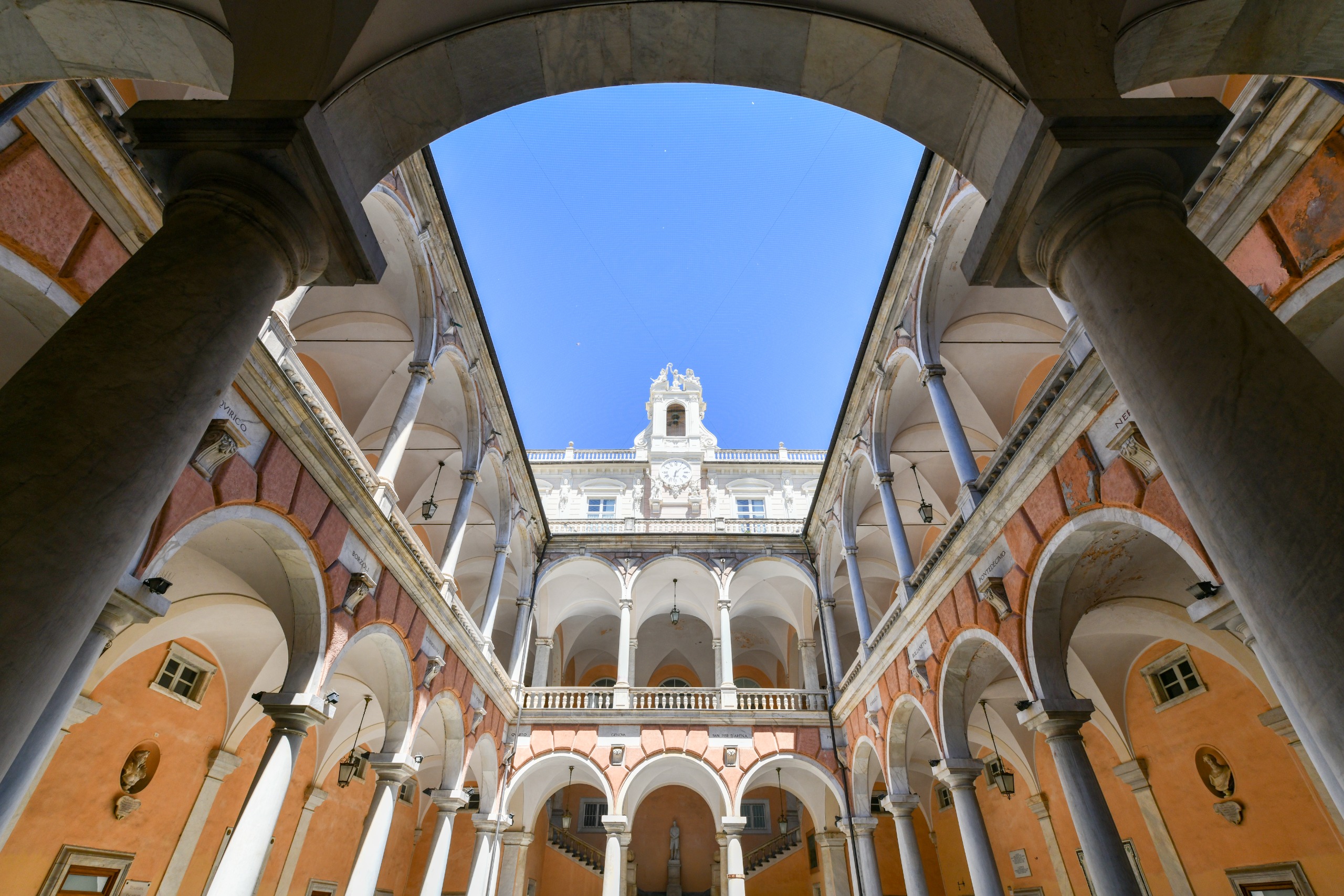 Interior courtyard of the Palazzo Doria Tursi