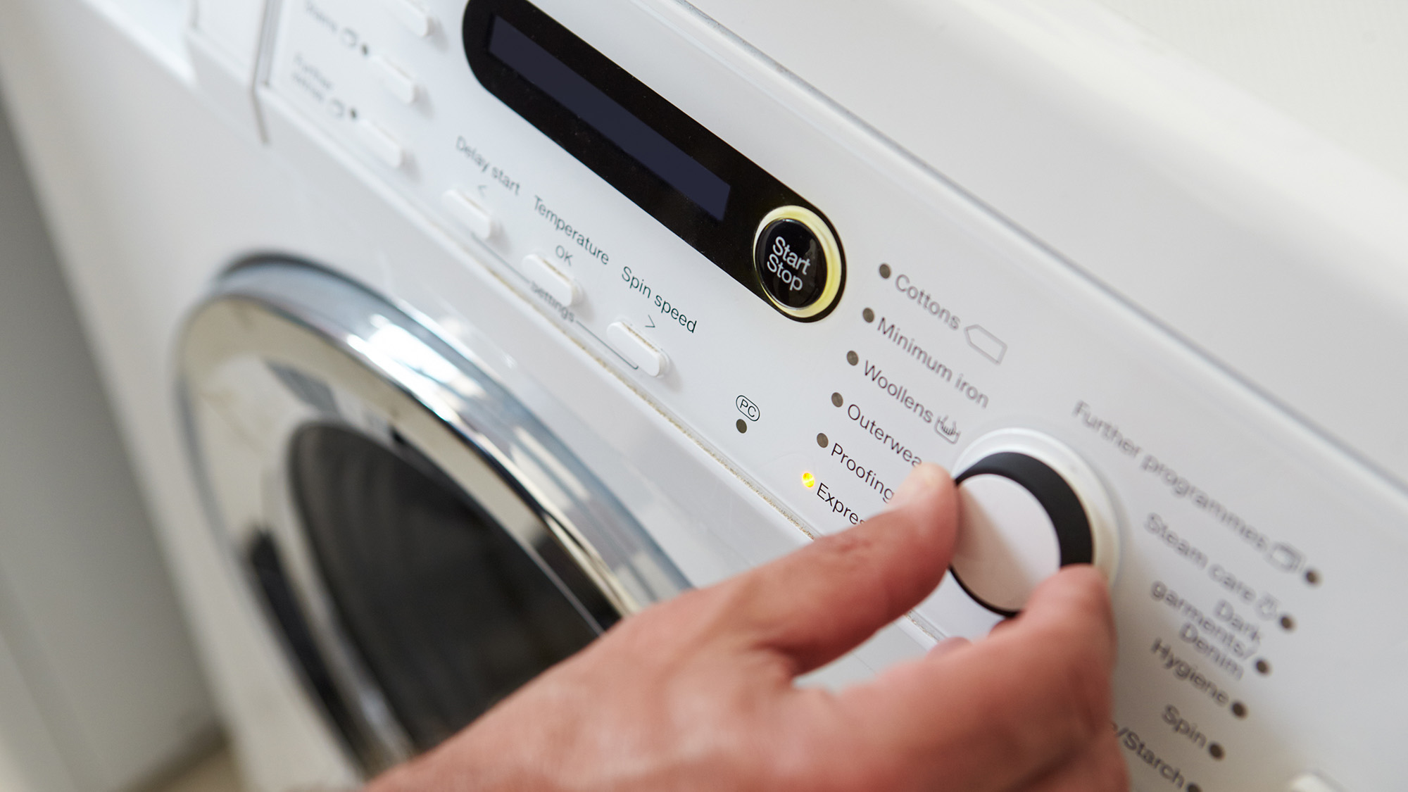 Washing machine control dial