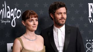 Leighton Meester and Adam Brody attend the 2025 Critics Choice Awards