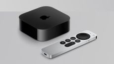 Apple TV 4K streaming box and remote