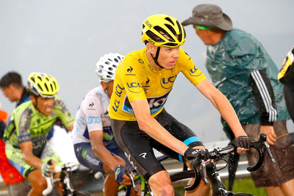 Chris Froome keeps things in check during stage 12.