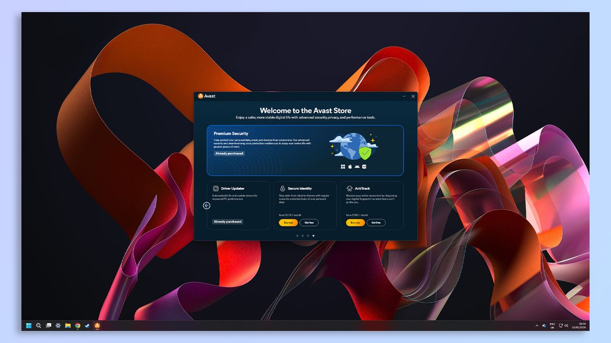 Avast One antivirus software screenshot