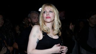 MILAN, ITALY - SEPTEMBER 23: Courtney Love is seen backstage ahead of the Philipp Plein show during Milan Fashion Week Spring/Summer 2016 on September 23, 2015 in Milan, Italy. (Photo by S. Alemdar/Getty Images)