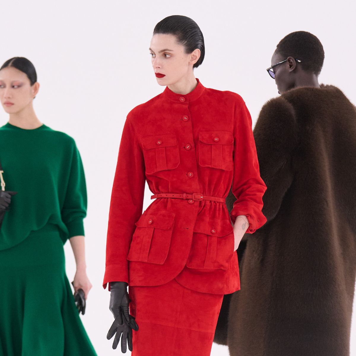 models on the runway for tom ford aw26