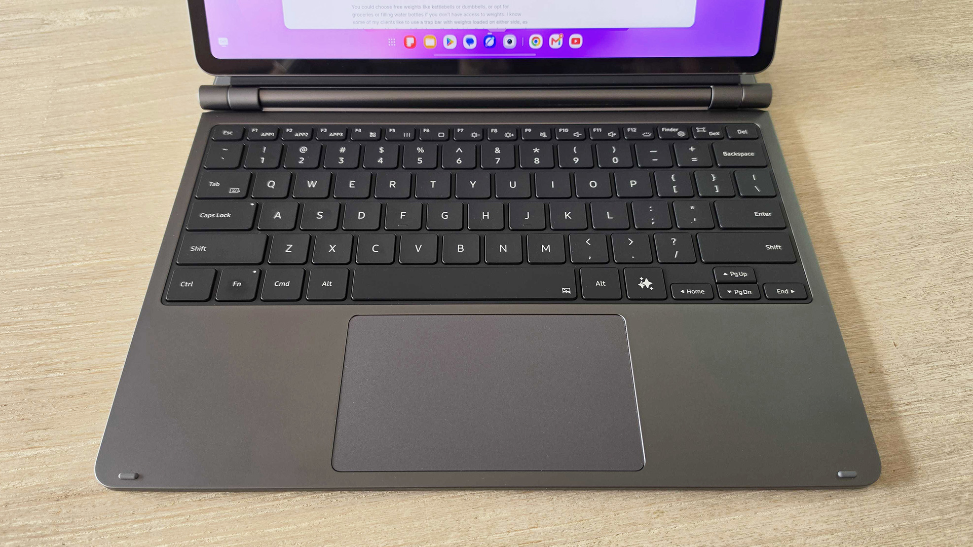 Samsung Galaxy Tab S12 Plus on desk
