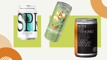 A selection of the best low calorie alcoholic drinks in a can 