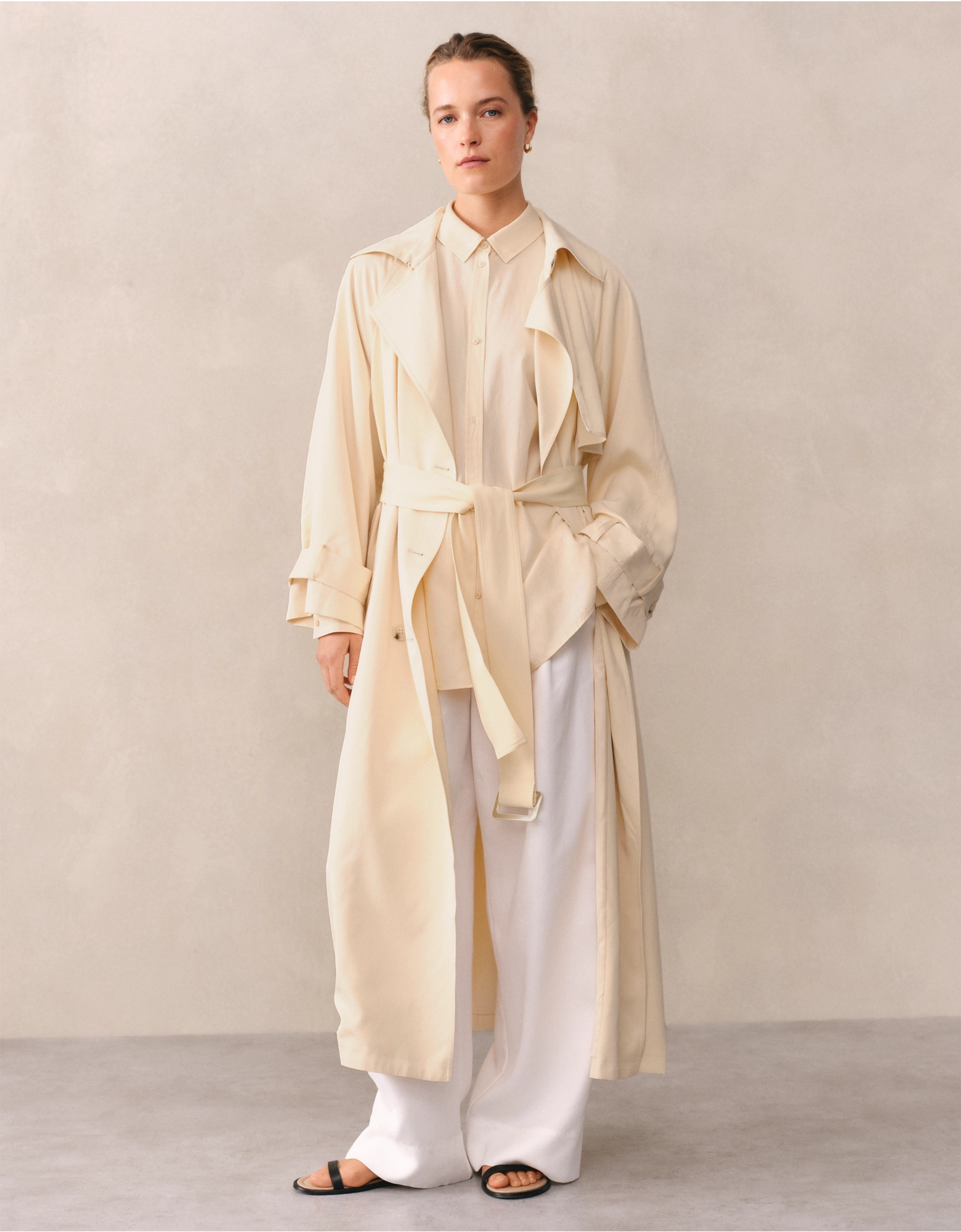 Belted Drapey Trench Coat &amp;ndash; as Seen in the Press | Coats &amp;amp; Jackets | the White Company