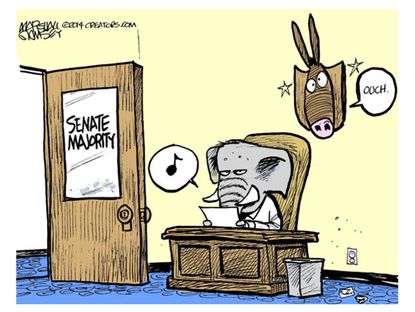 Political cartoon GOP Senate win