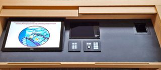 Extron provides Intuitive Control of Presentation Materials and VTC Functions from the Podium.