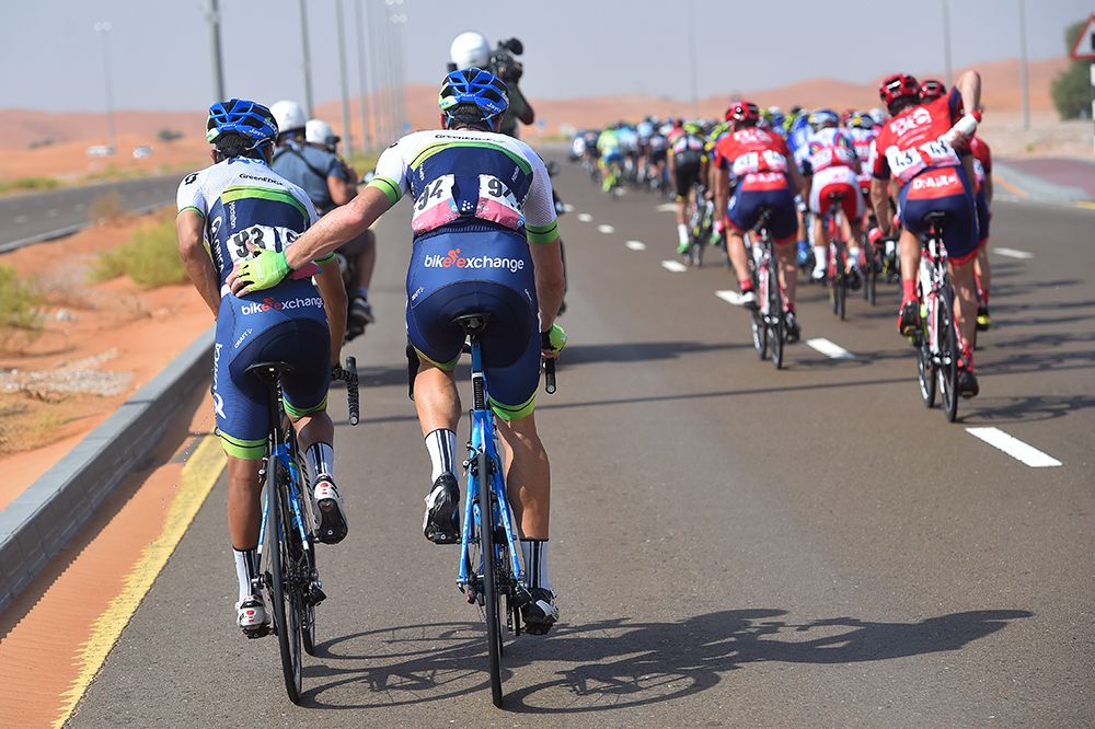Orica GreenEdge show their team work on stage 3