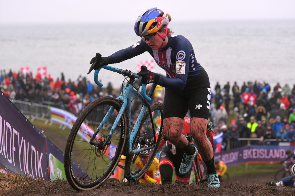 BOGENSE, DENMARK - FEBRUARY 02: Ellen Noble of The United States and Team The United States / during the 70th Cyclo-cross World Championships Bogense 2019, Women Elite / Cross Denmark / @Bogense2019 / on February 2, 2019 in Bogense, Denmark. (Photo by Luc Claessen/Getty Images)