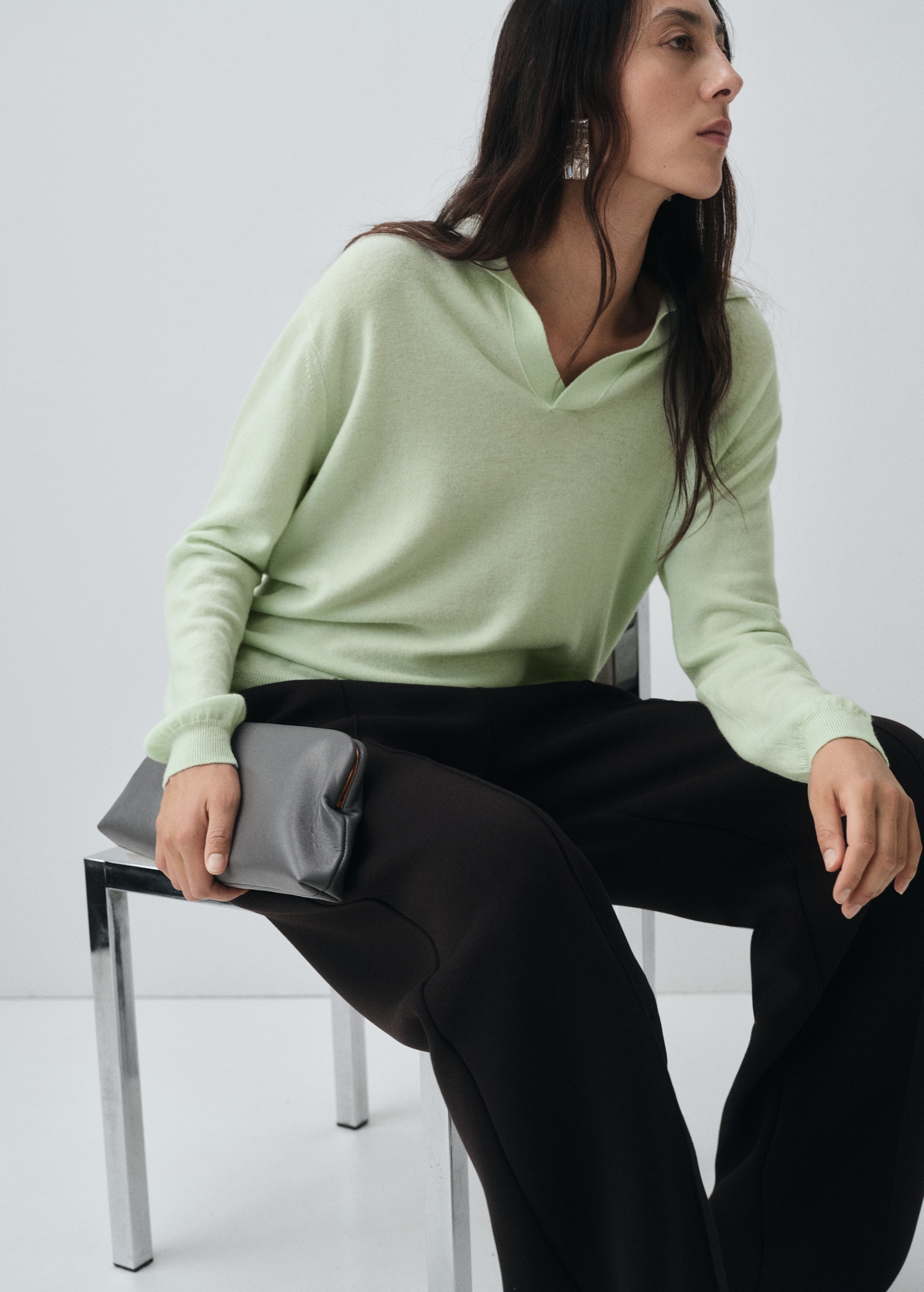100% Wool Polo-Neck Sweater - Women | Mango Usa