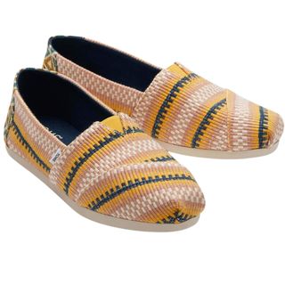 flat shoes with striped print
