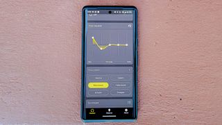 Jabra Connect 5T app control showing EQ adjustments