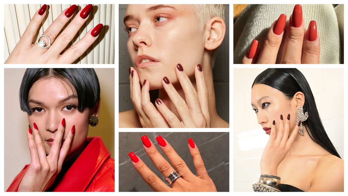 The Moody Red Nail Trend is an unexpected summer hit