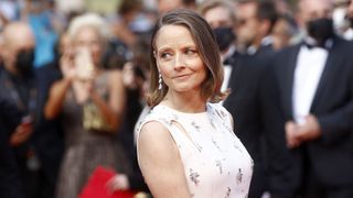cannes, france july 07, 2021 jodie foster arrives at the opening premiere of annette during the 74th cannes film festival held at the palais des festivals in cannes, france photo credit should read p lehmanbarcroft media via getty images