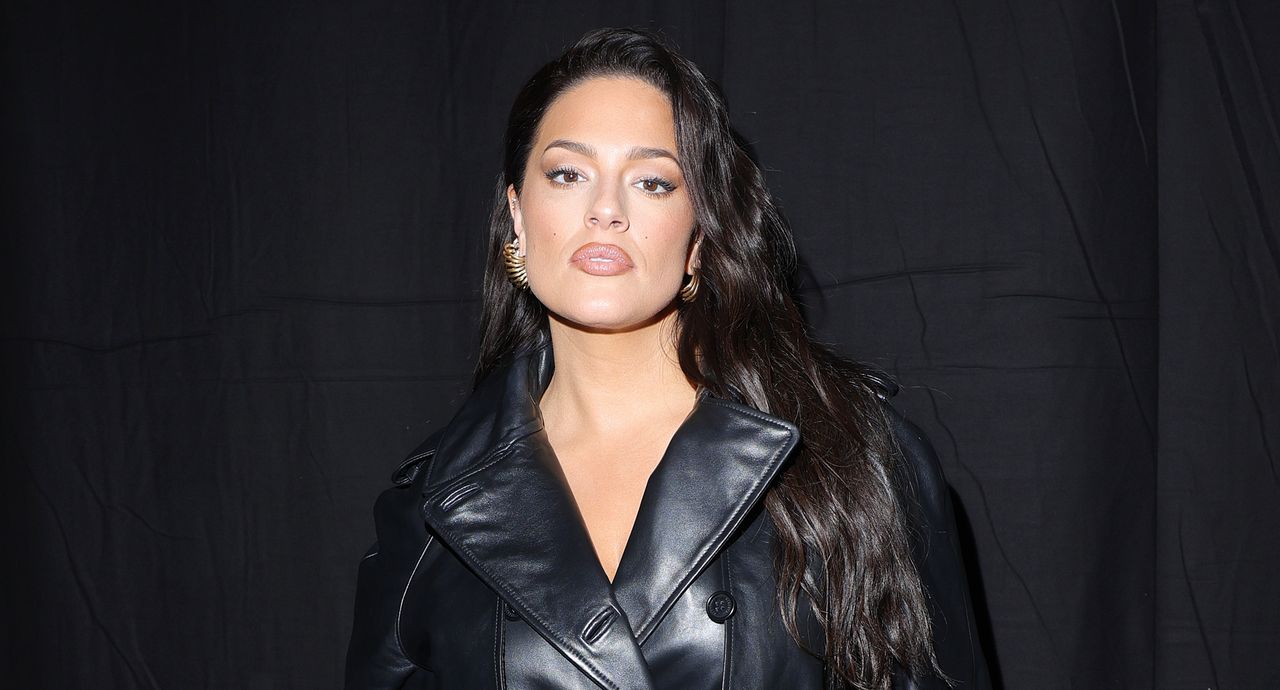 Ashley Graham at the Alberta Ferretti Fall/Winter 2024 show at Milan Fashion Week