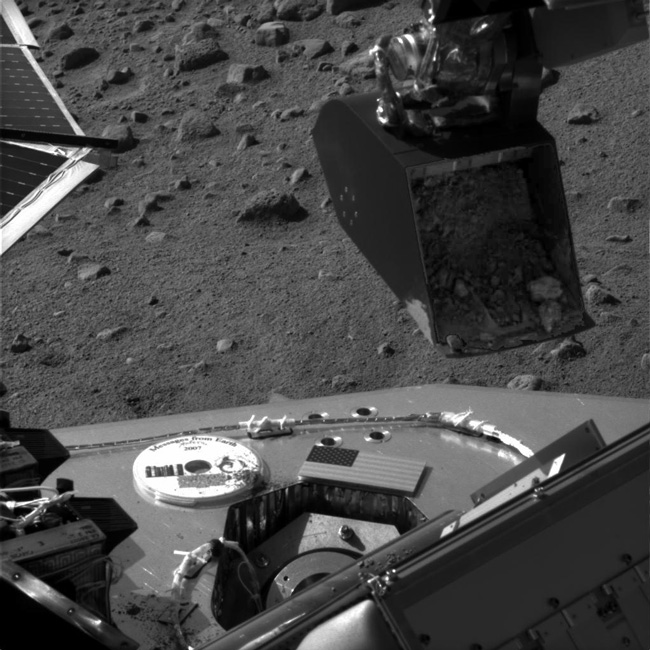 Phoenix Takes First Martian Soil Sample