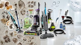 A range of Bissell cleaning products, made with Google Gemini