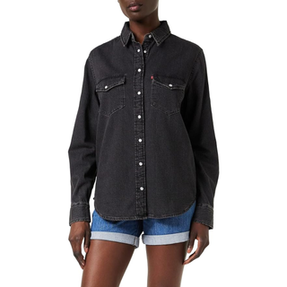 amazon prime fashion deals: levi's black denim shirt