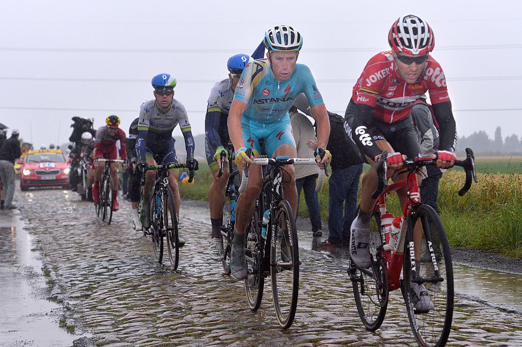 Cycling: 101th Tour de France / Stage 5
GALLOPIN Tony (FRA)/ WESTRA Lieuwe (NED)/
Ypres - Arenberg Porte du Hainaut (152,5Km)/
Ronde van Frankrijk TDF Etape Rit (c) Tim De Waele