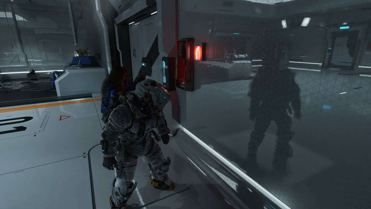 Pragmata player self reflection screenshot
