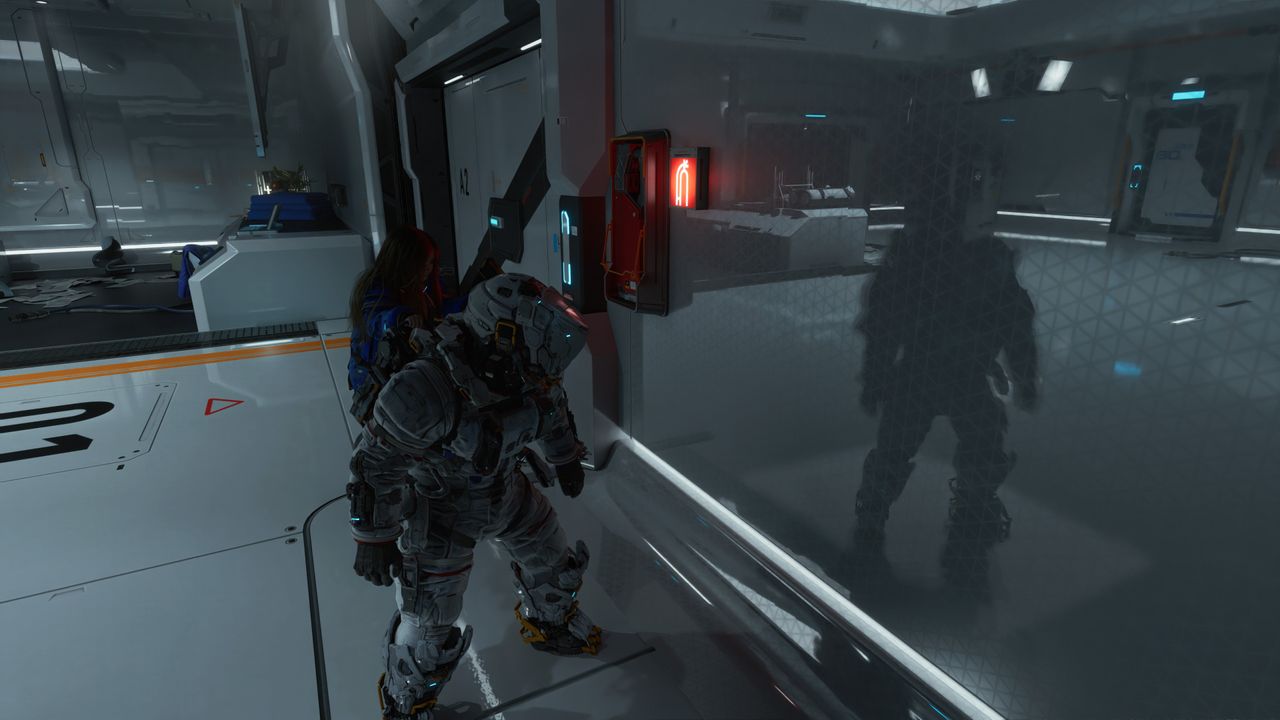 Pragmata player self reflection screenshot