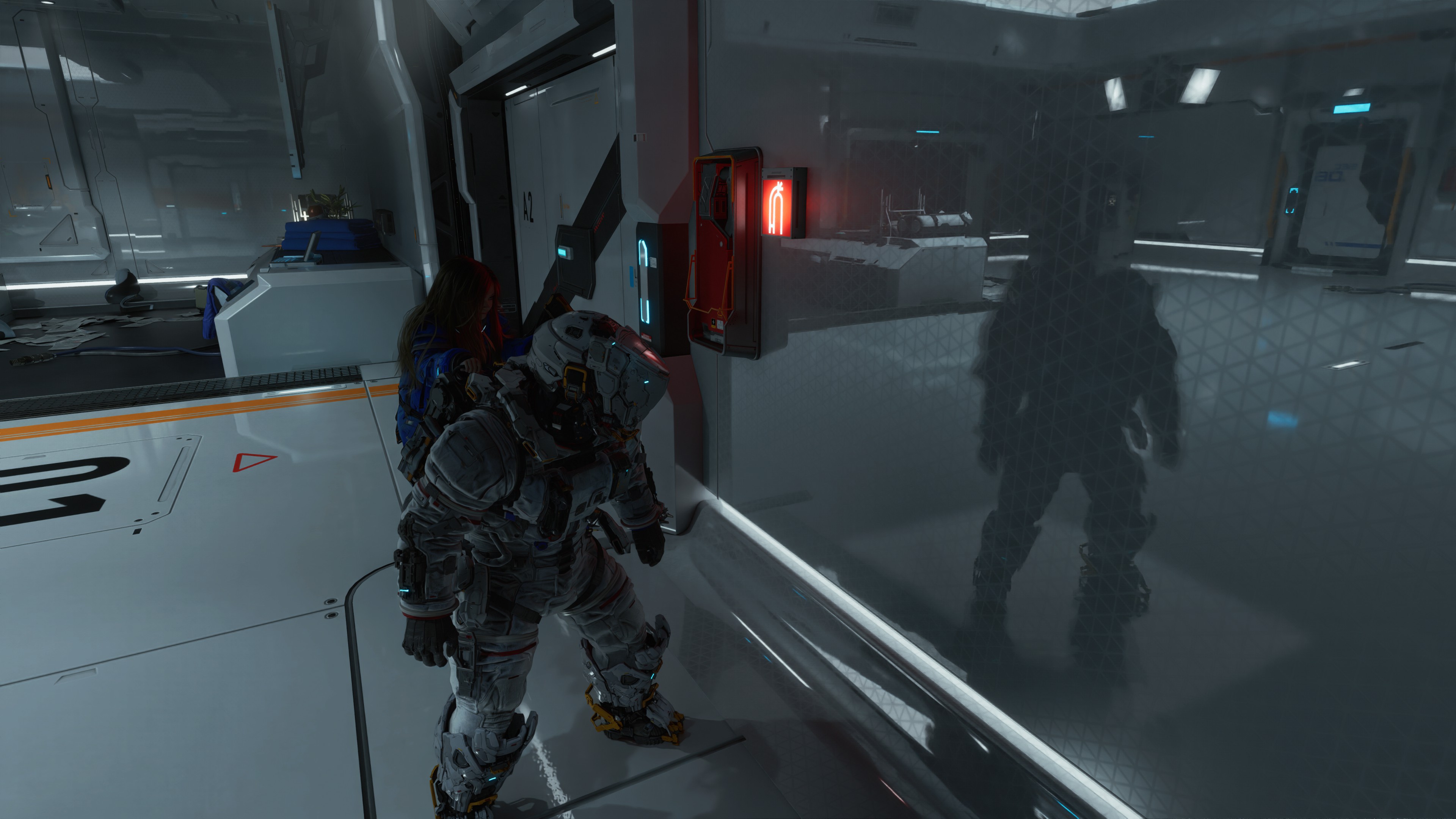 Pragmata player self reflection screenshot