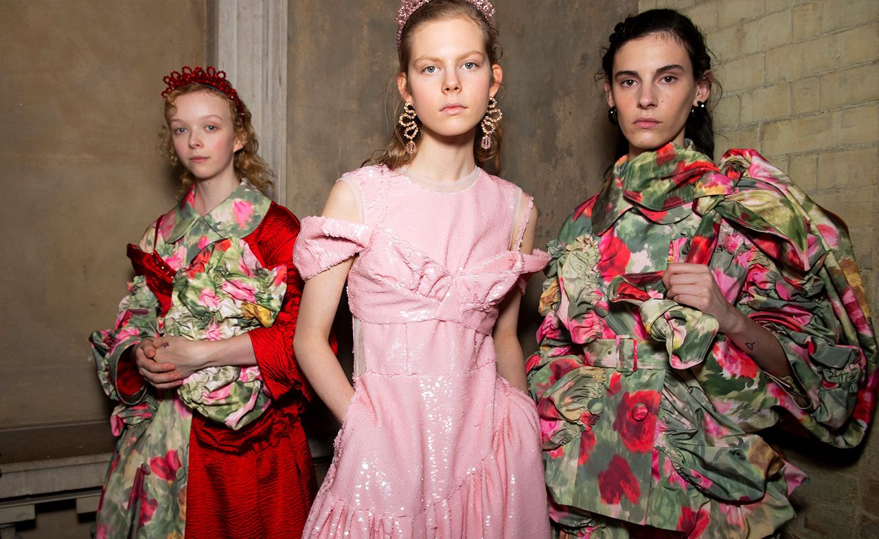 Simone Rocha A/W 2019 models backstage