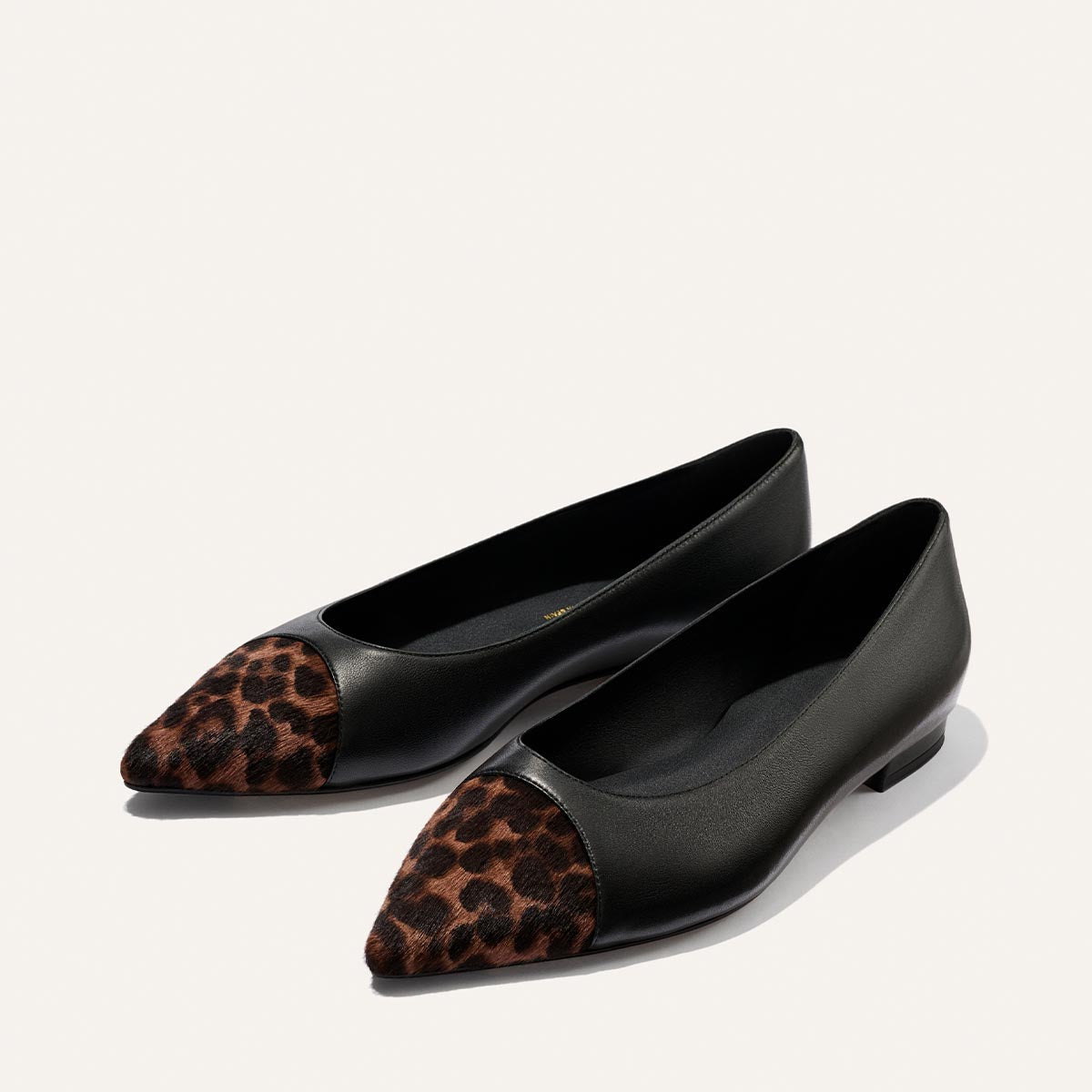 The Alba - Black Nappa and Leopard Haircalf