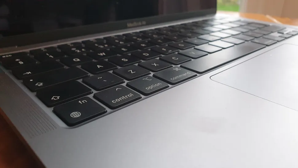 Macbook Air keyboard view